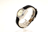 美品 【CITIZEN】 シチズン EXCEED デュラテクト 高精度QUARTZ シルバー文字盤 女性用 レザーベルト 3330-T006701 動作良好