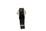 美品 【CITIZEN】 シチズン EXCEED デュラテクト 高精度QUARTZ シルバー文字盤 女性用 レザーベルト 3330-T006701 動作良好