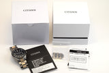 美品【CITIZEN】アテッサ ATTESA エコドライブ ACT Line 電波 腕時計 メンズ チタン ブラック文字盤 CB3030-76E