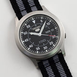 良品 SEIKO 5 セイコー 21石 自動巻 Automatic 38mm 黒文字盤 Day/Date Ref.7S26-03J0 Cal.7S26C 2012年 海外仕様 保あり $P65244