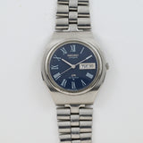 【SEIKO】SEIKO LordMatic 1971 Vintage Watch LM Roman Blue Dial Automatic Ref.5606-7120 セイコー ロードマチック ダークブルー文字盤 LMベルト 保障付き