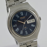 【SEIKO】SEIKO LordMatic 1971 Vintage Watch LM Roman Blue Dial Automatic Ref.5606-7120 セイコー ロードマチック ダークブルー文字盤 LMベルト 保障付き