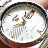 セイコー SEIKO 5 17石 自動巻 Automatic 38mm SEIKOベルト Ref.7009-876A Cal.7009A 1983年製造 海外仕様